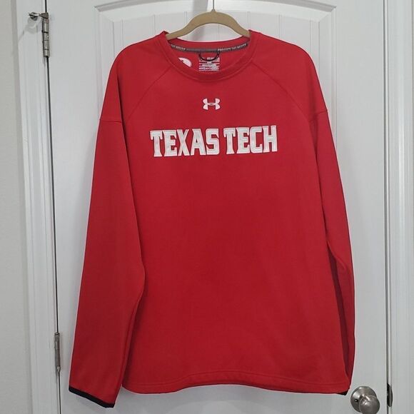 Texas Tech,Under Armour Cold Gear, Loose Fit Insulated Waffle Knit, Pull Over 2X - Picture 1 of 8
